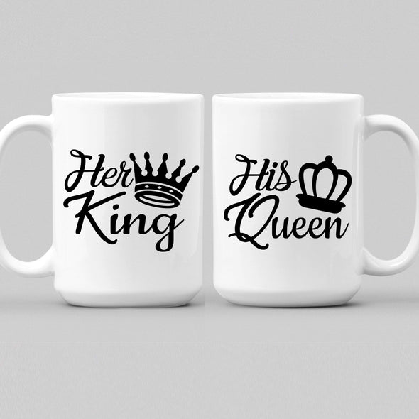 Mugs King And Queen Couples Coffee Mug