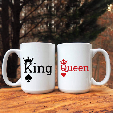 Mugs 15 Oz King And Queen Couples Coffee Mugs