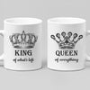 Mugs King Of What's Left, Queen Of Everything Couples Coffee Mug