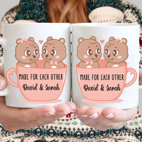 Mugs Made For Each Other Customized Coffee Mugs For Couples