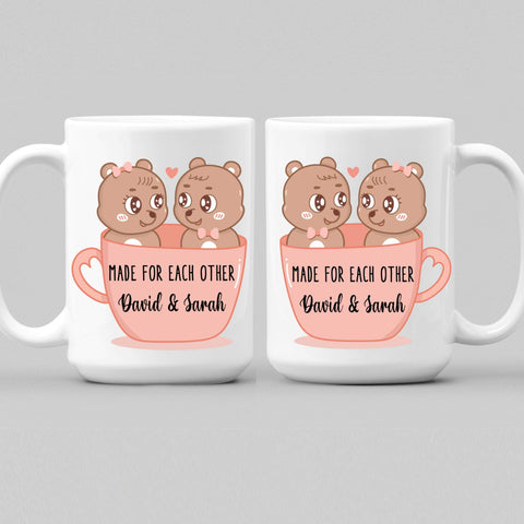 Mugs Made For Each Other Customized Coffee Mugs For Couples