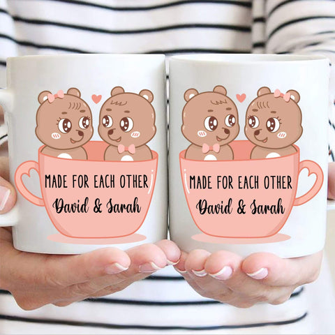 Mugs Made For Each Other Customized Coffee Mugs For Couples