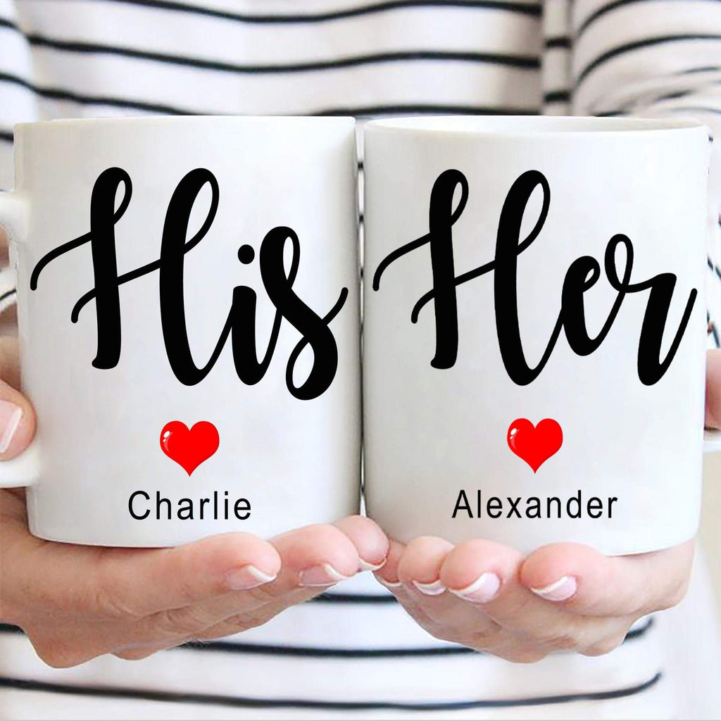 Mugs Personalized His and Her Coffee Mug For Couple