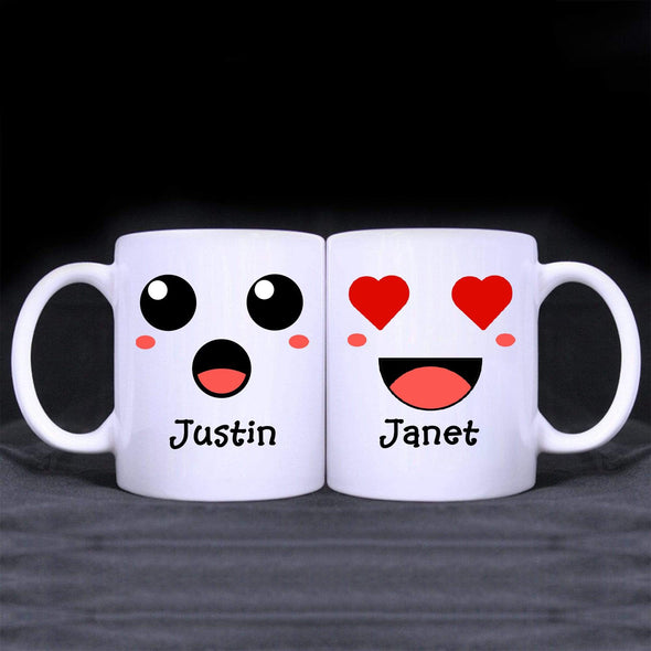 Mugs Smiley Couple Ceramic Mug