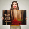 Mystery Forest Color Customized Canvas With Multi Names N