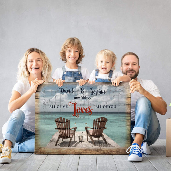 Name Chair Customized Canvas