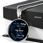 "I Love My Daughter" Necklace With Engraving