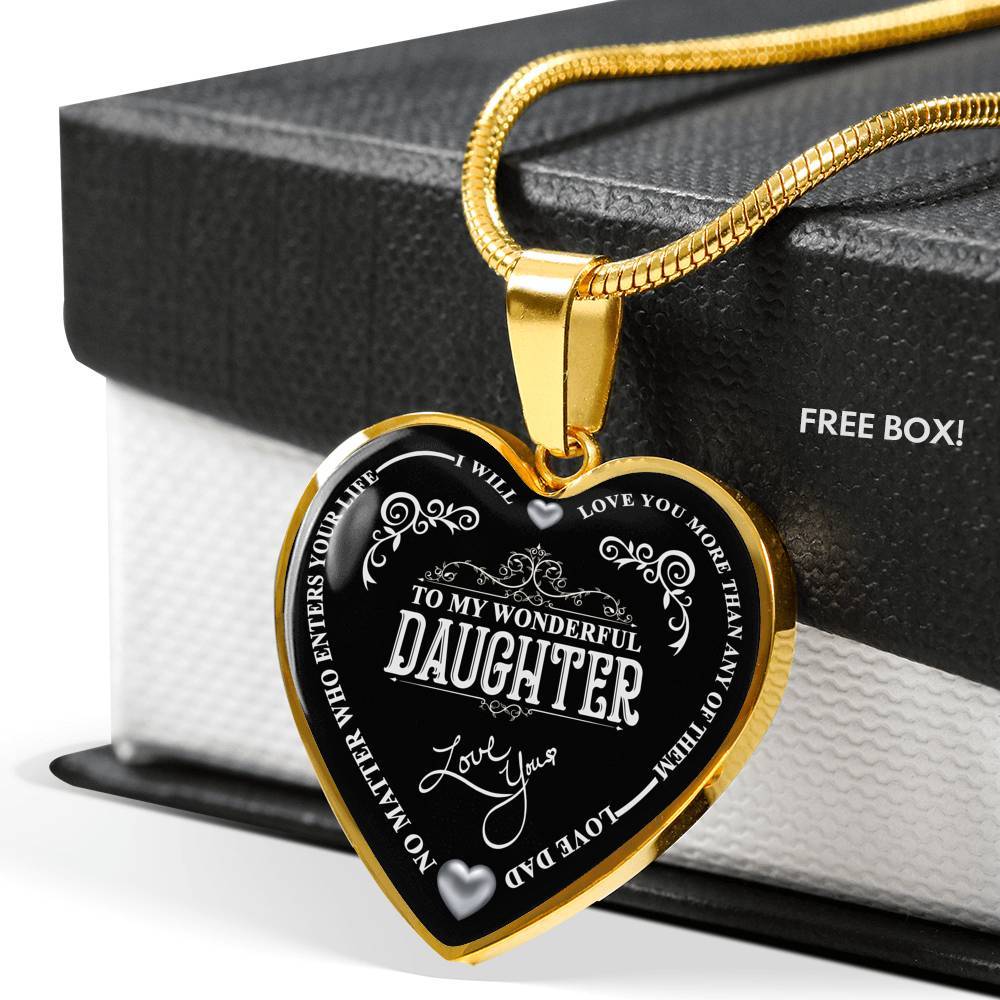 To My Wonderful Daughter (Silver Color Text)