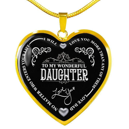 To My Wonderful Daughter (Silver Color Text)