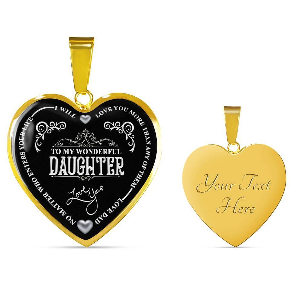 To My Wonderful Daughter (Silver Color Text)