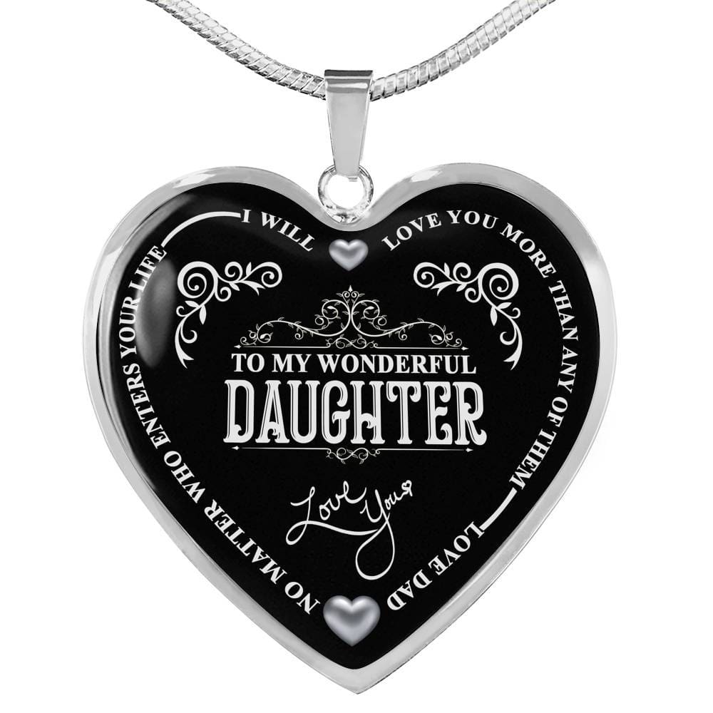 To My Wonderful Daughter (Silver Color Text)