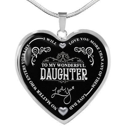 To My Wonderful Daughter (Silver Color Text)
