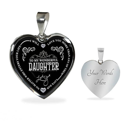 To My Wonderful Daughter (Silver Color Text)