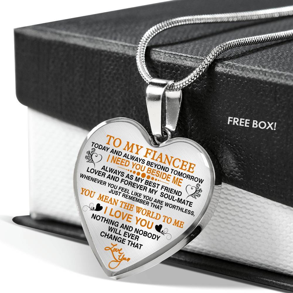 "I Need You Beside Me Always" Necklace That Express Your Love **With Transparency**