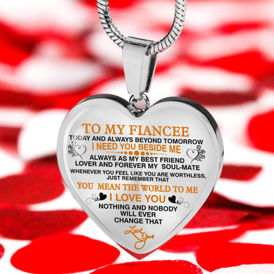 "I Need You Beside Me Always" Necklace That Express Your Love **With Transparency**