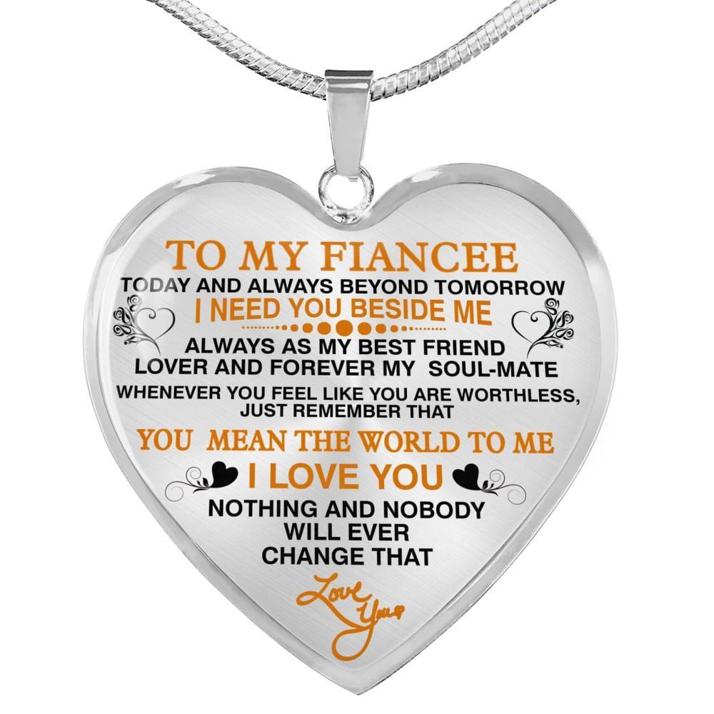 "I Need You Beside Me Always" Necklace That Express Your Love **With Transparency**