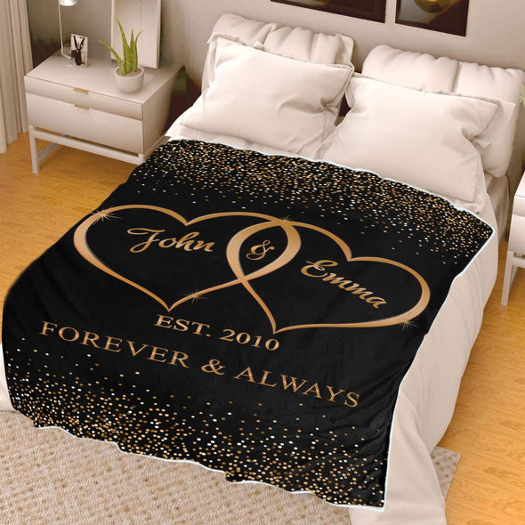 Custom Blanket For The Love Of Your Life - Personalize With Your & Partner's Name