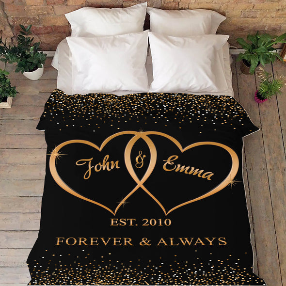 Custom Blanket For The Love Of Your Life - Personalize With Your & Partner's Name