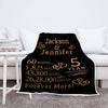 Personalized Blanket Customized Anniversary Couple Blanket