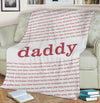 Personalized Blanket Customized Blanket For Daddy