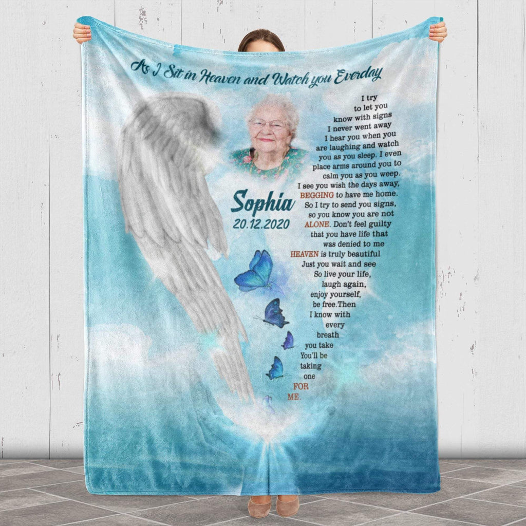 Personalized Blanket Customized Memorial Blanket