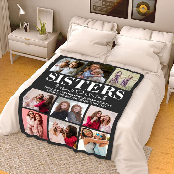 Personalized Blanket Customized Photo Blanket For Sister