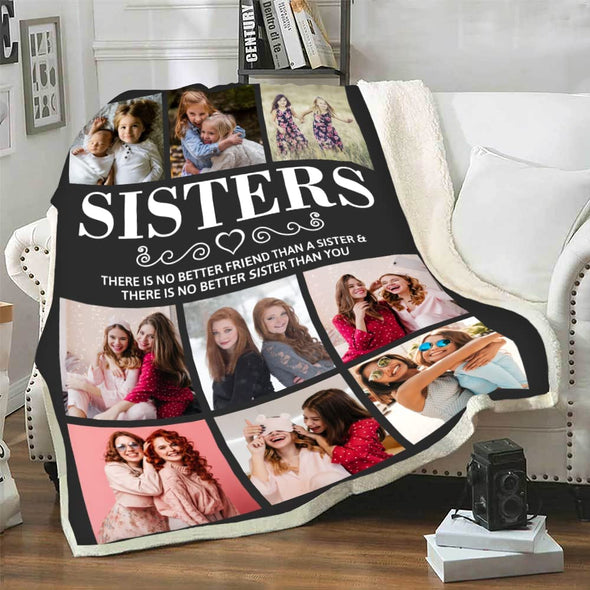 Personalized Blanket Customized Photo Blanket For Sister