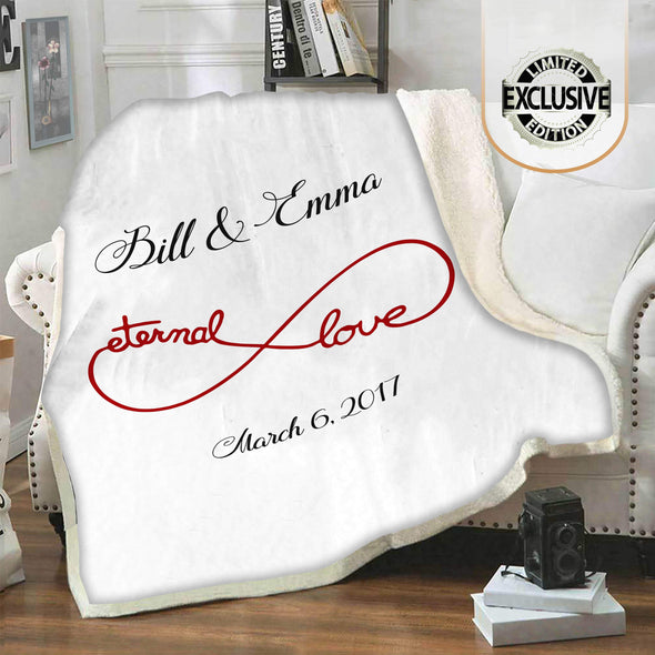 White Eternal Love Couple Blanket - Couple Desires