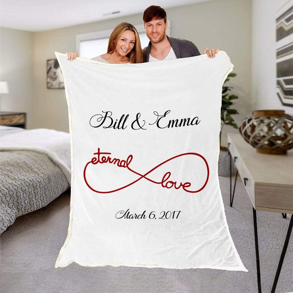 White Eternal Love Couple Blanket - Couple Desires
