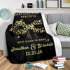 Flying Butterfly Infinity Sign Personalized Blanket