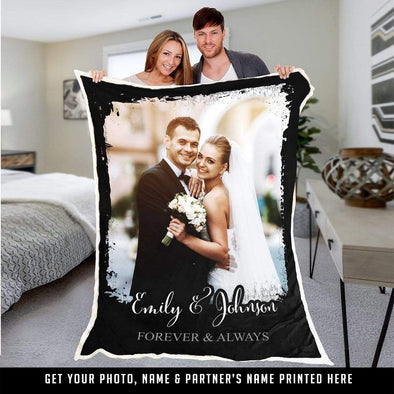 Personalized Blanket Forever And Always Custom Photo Blanket