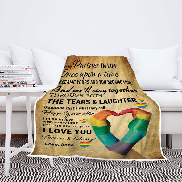 Personalized Blanket I Love You Forever And Always Customized LGBT Blanket