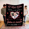 Personalized Blanket I Love You Till The End Of Time Custom Name & Photo Blanket