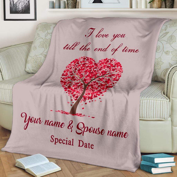 "Love Tree" Personalized Blanket | Customized Couple Photo Blanket
