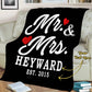 Mr And Mrs Customized Couple Blanket