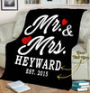 Mr And Mrs Customized Couple Blanket