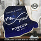 Mr & Mrs Personalized Blanket with Name & Wedding Year