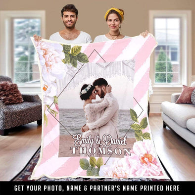 Personalized Blanket With Photo for Couples | Couple Desires