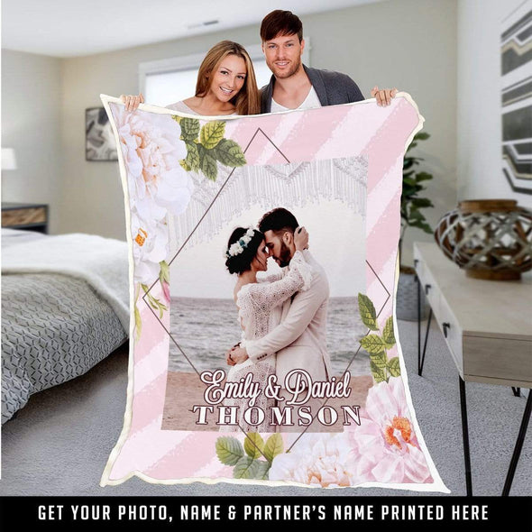 Personalized Blanket With Photo for Couples | Couple Desires