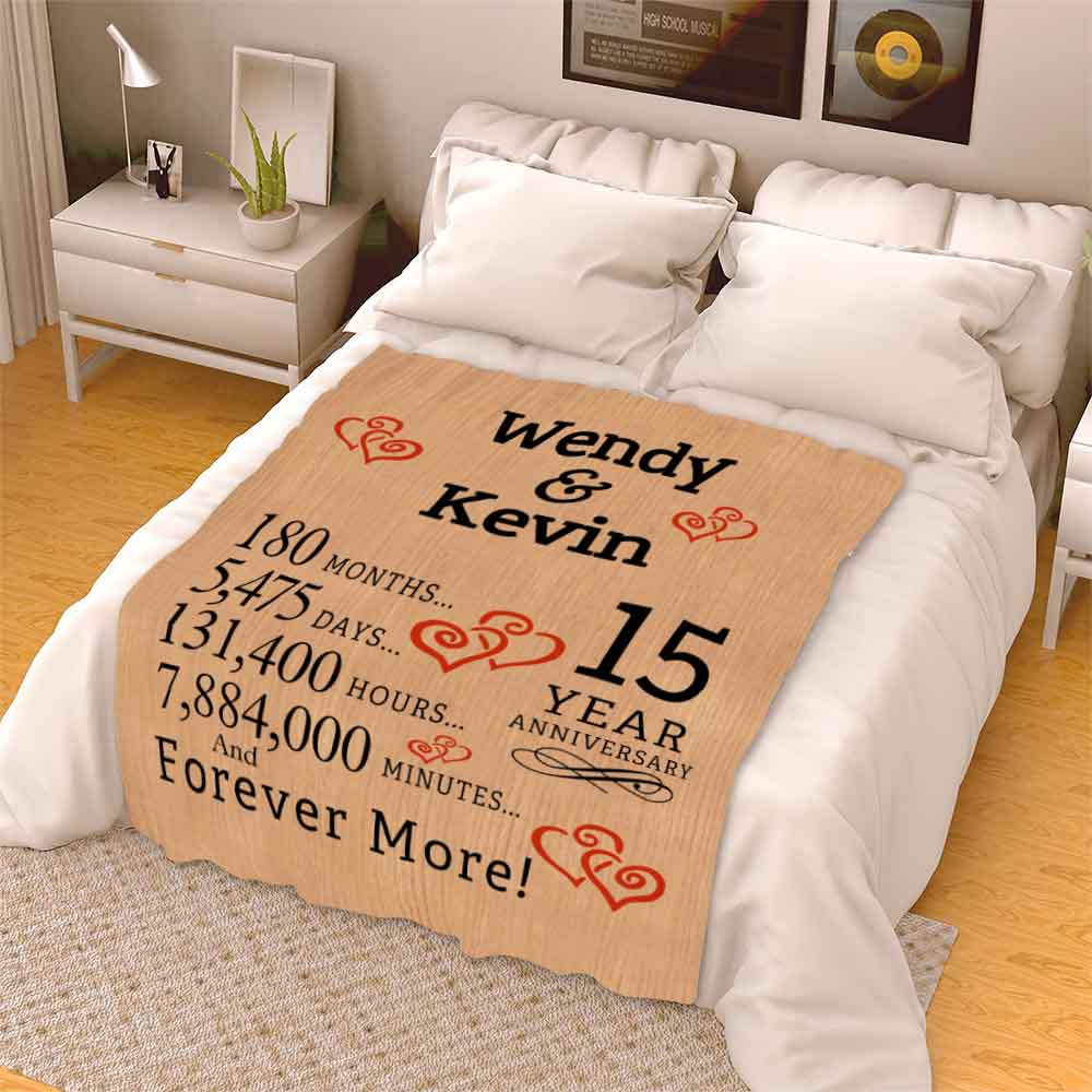 Personalized Blanket Personalized Anniversary Couple Blanket