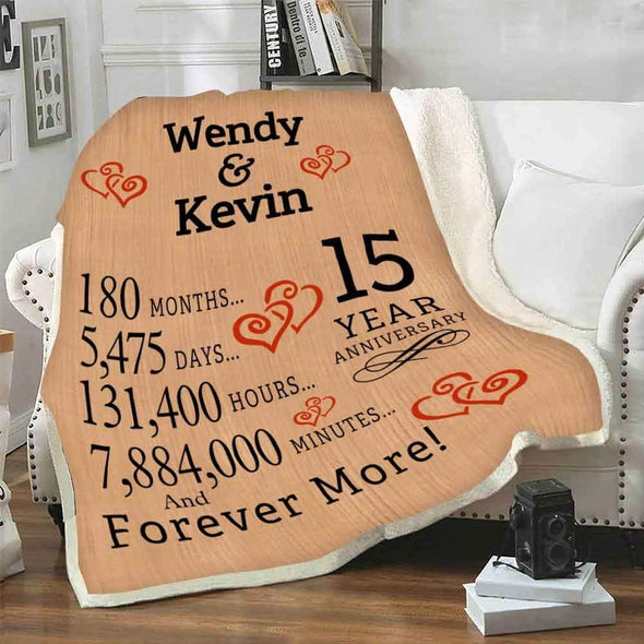 Personalized Blanket Personalized Anniversary Couple Blanket
