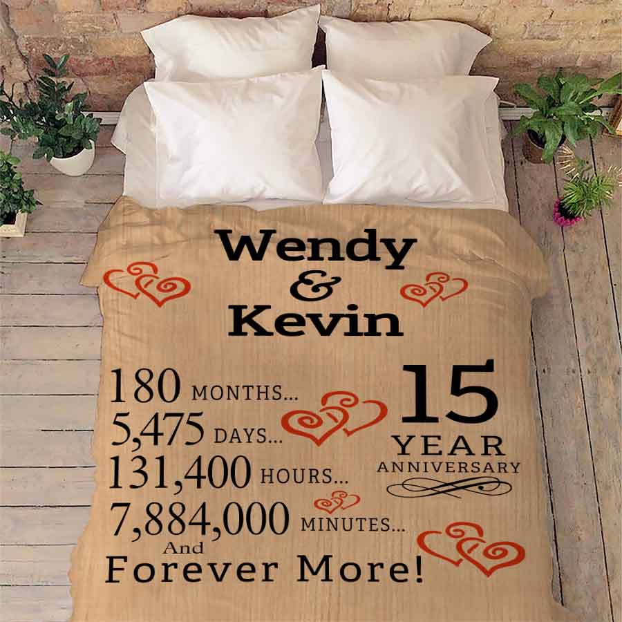 Personalized Blanket Personalized Anniversary Couple Blanket