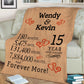 Personalized Blanket Personalized Anniversary Couple Blanket