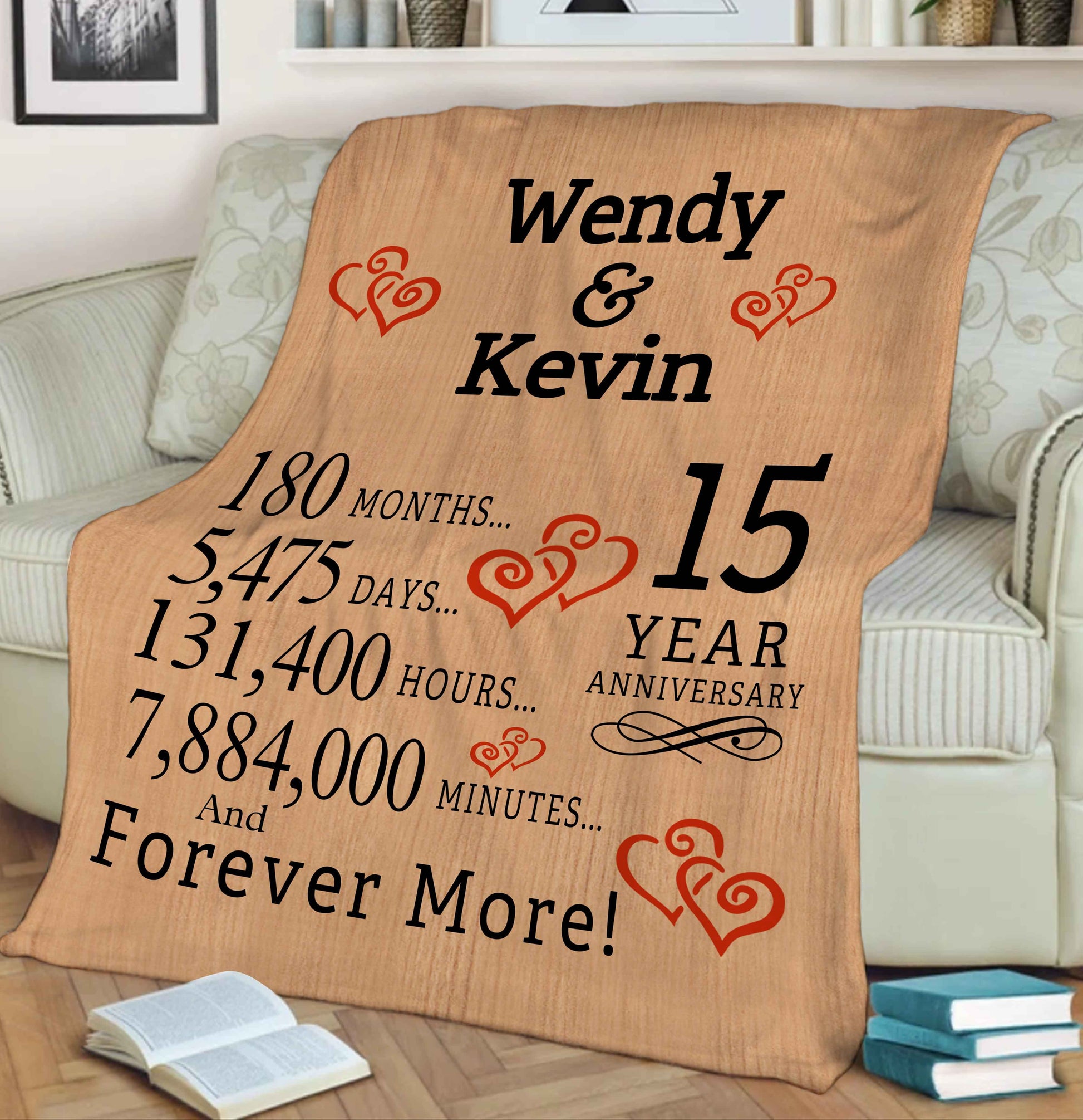 Personalized Blanket Personalized Anniversary Couple Blanket