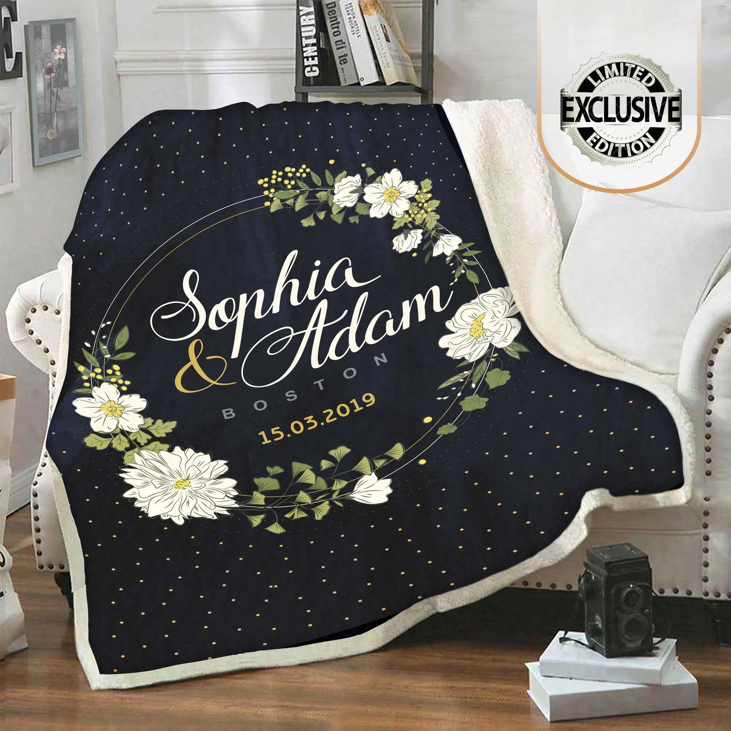 Personalized Blanket for Couples 