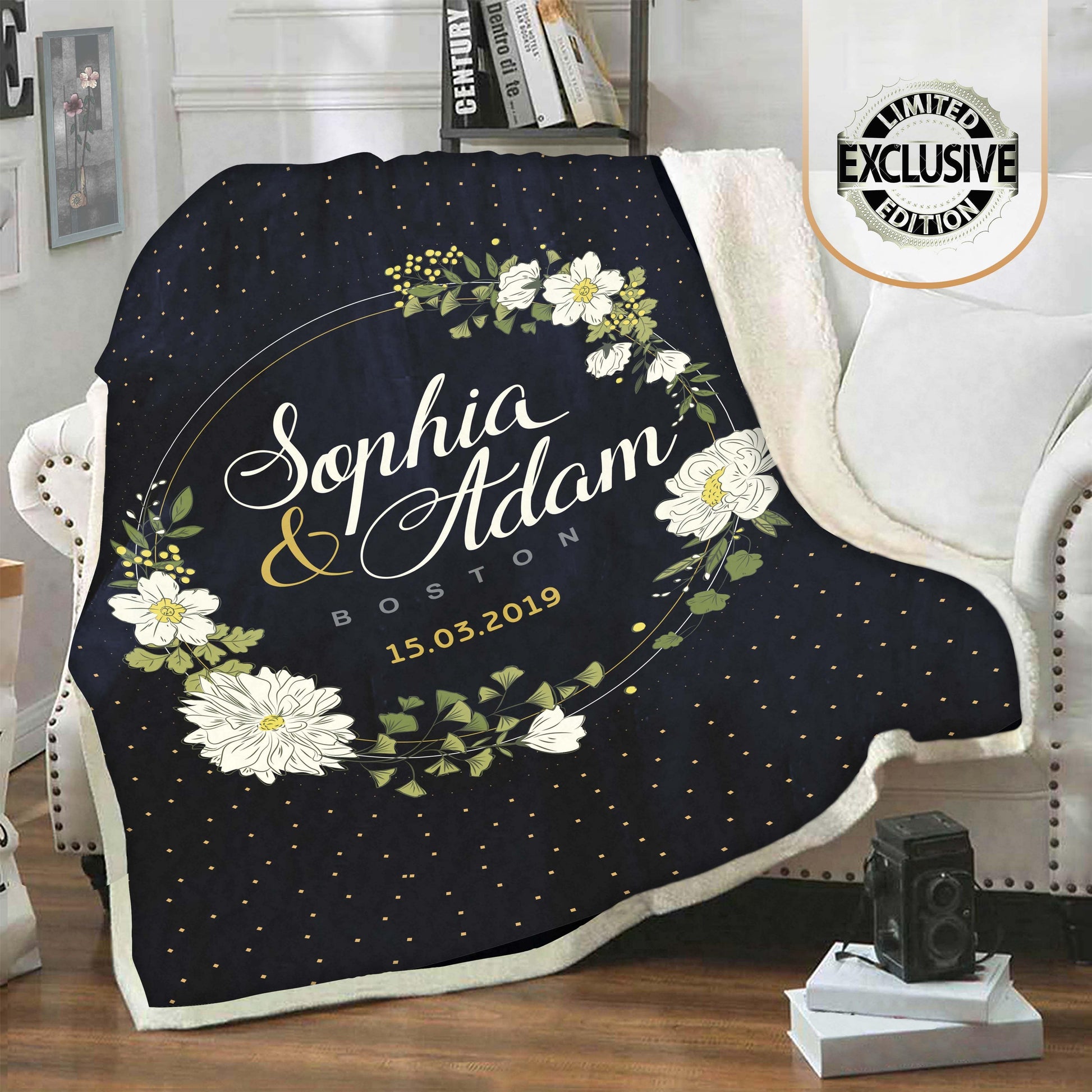 Personalized Blanket for Couples 