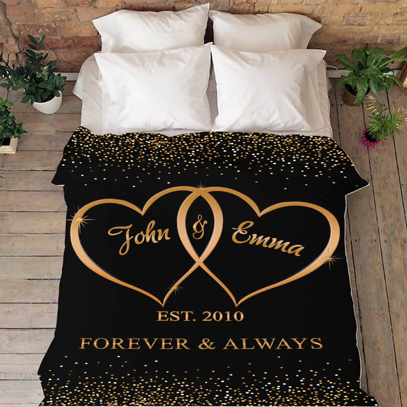 Personalized Blanket for Couples