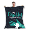 Personalized Blanket for Dad | My Daddy Is Best In The World Blanket | Couple Desires