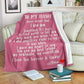Red Personalized Blanket: To My Fiancé with Name | Couple Desires
