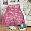 Red Personalized Blanket: To My Fiancé with Name | Couple Desires